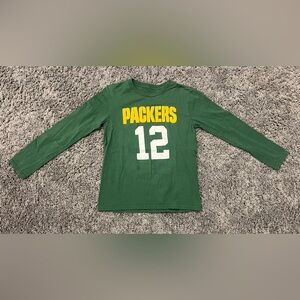 Green Bay Packers - Aaron Rodgers Long Sleeve Jersey Shirt - Youth Medium 10/12